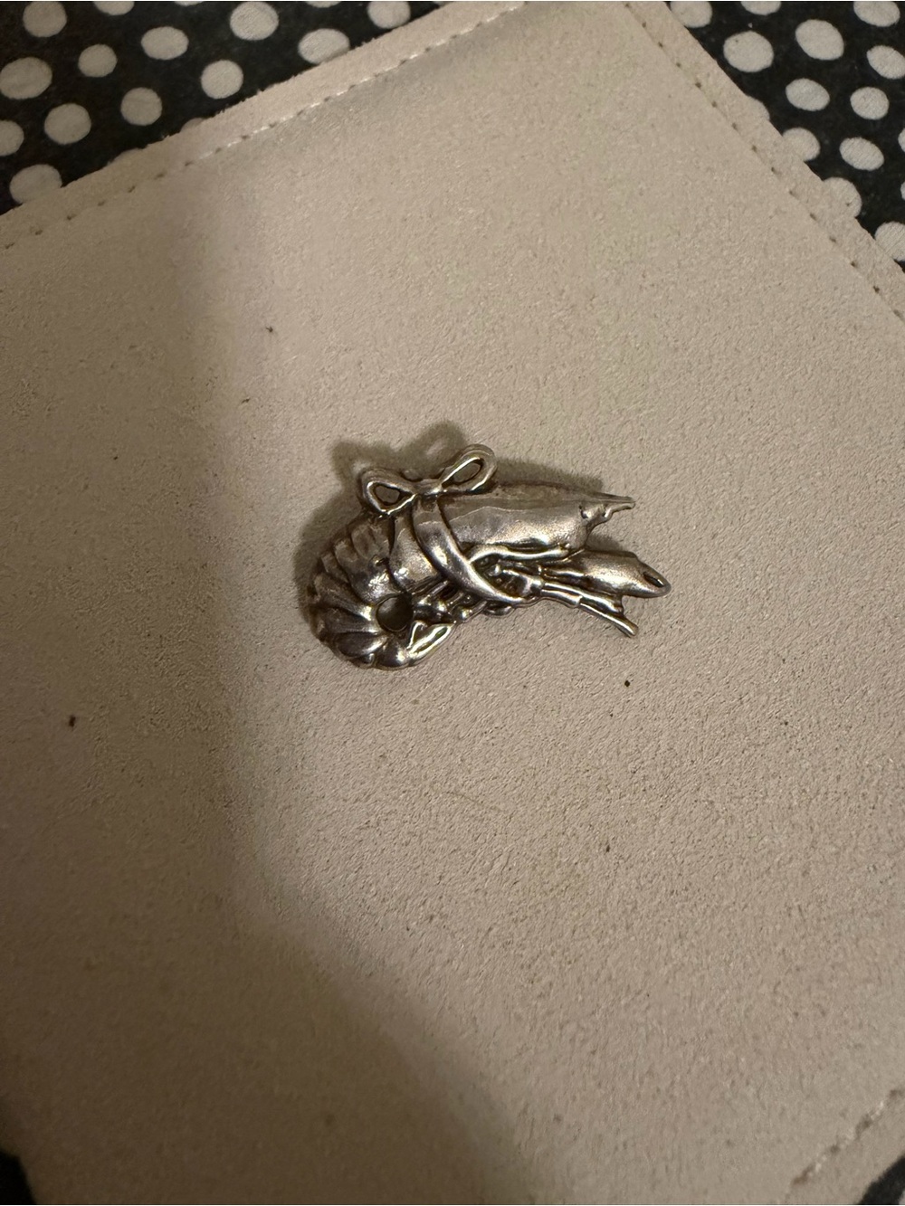 Mignon Faget Sterling Silver Shrimp Charm